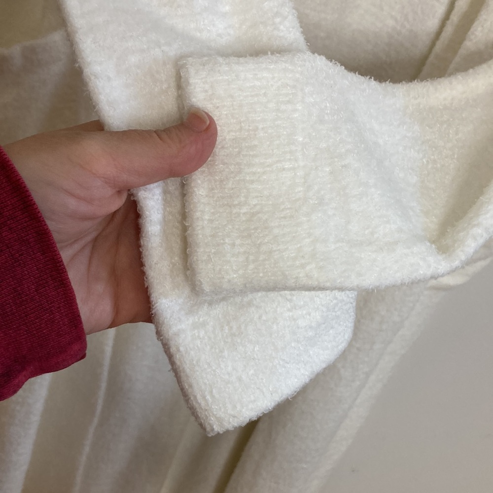 Knix Cozzzy Cardigan Womens Small White Microfibre Open Front Lounge Sweater - Picture 6 of 9